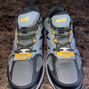 Avia Black and Gray Sneakers with Yellow Highlights